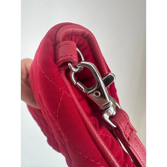 Vera Bradley Quilted Cotton Wristlet Clutch - Red - Picture 5 of 7